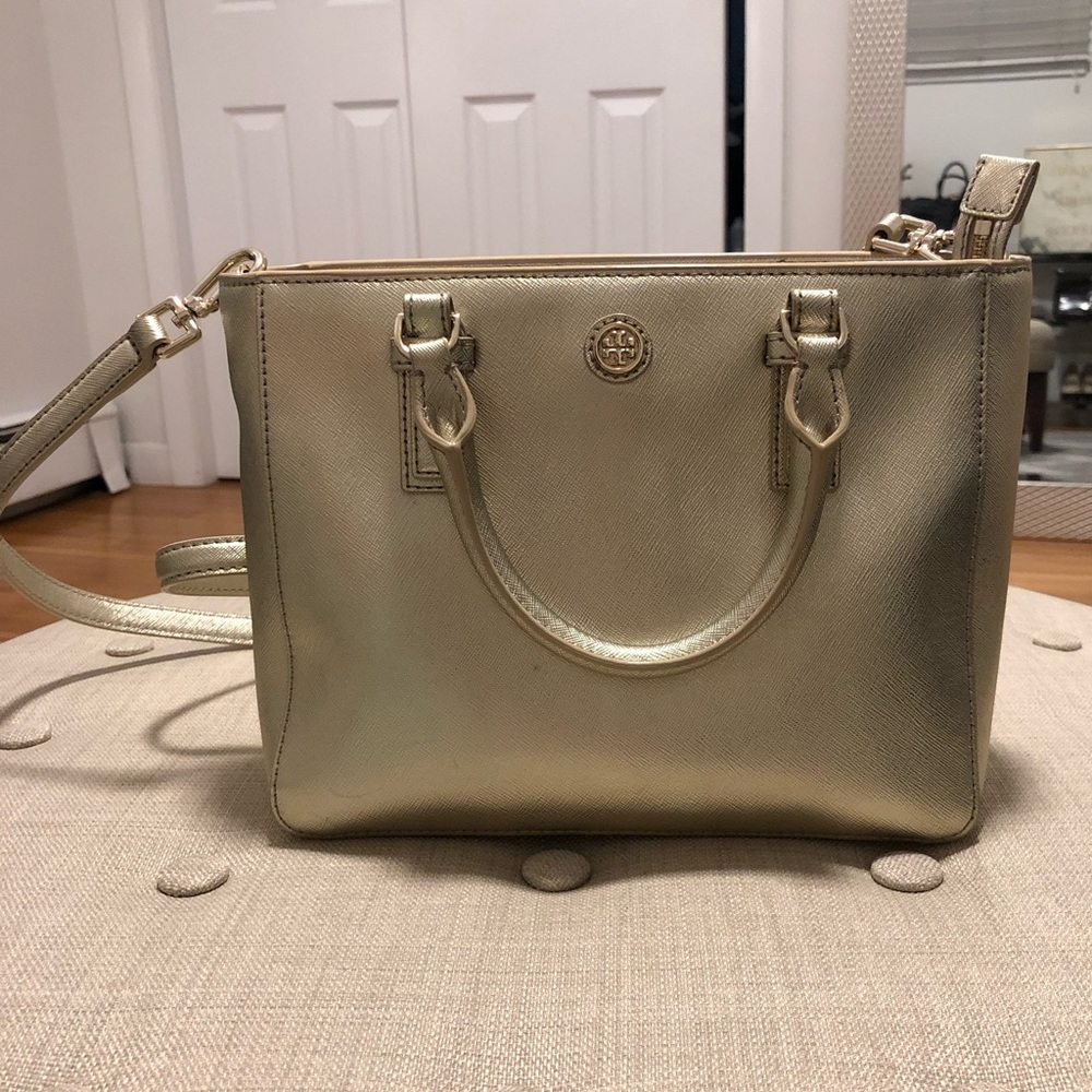 Tory Burch Robinson Crossbody - Metallic Gold
